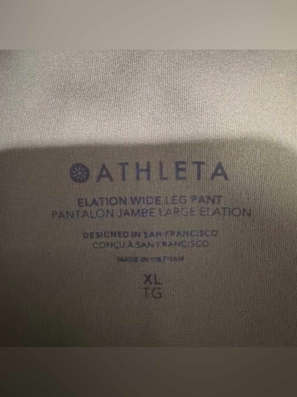 Athleta Elation Wide Leg Pant Yoga Gym Matcha Green Women’s Extra Large - Picture 4 of 6